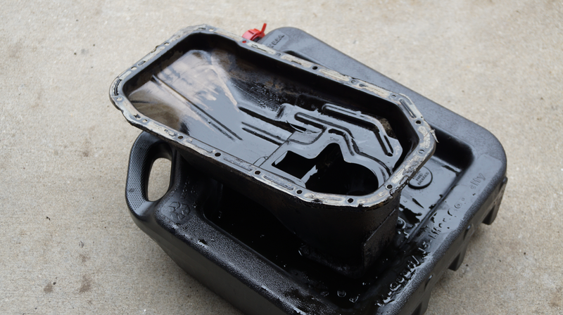 The freed oil pan.